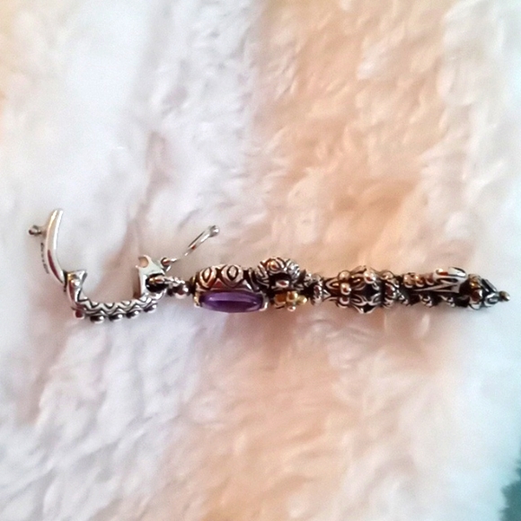 BARBARA BIXBY "KEY OF LIFE" AMETHYST ENHANCER - Picture 5 of 9